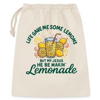 Religious Humor About Lemonade - Gift Bag 40 x 50 cm - nature - Front