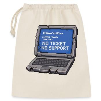 Pas de ticket, pas de support Admin IT Spruch - Sac cadeau 40 x 50 cm - nature - Devant