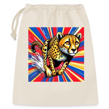 guépard - Sac cadeau 40 x 50 cm - nature - Devant