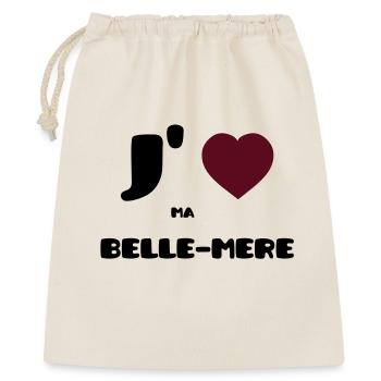 J'aime ma belle-mère (V) - Sac cadeau 40 x 50 cm - nature - Devant