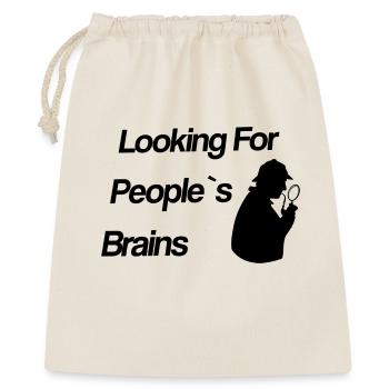 Looking For People’s Brains - Sherlock - Sac cadeau 40 x 50 cm - nature - Devant