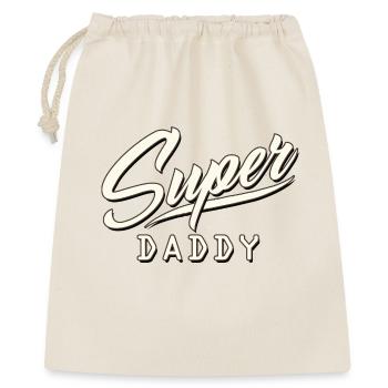 super papa maman maman papa maman maman bébé - Sac cadeau 40 x 50 cm - nature - Devant