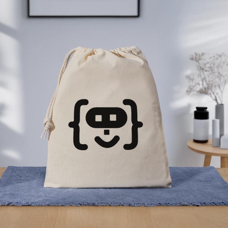 Hacker-Programmierer-Code-Logo Geschenkbeutel aus Baumwolle (40 x 50 cm)