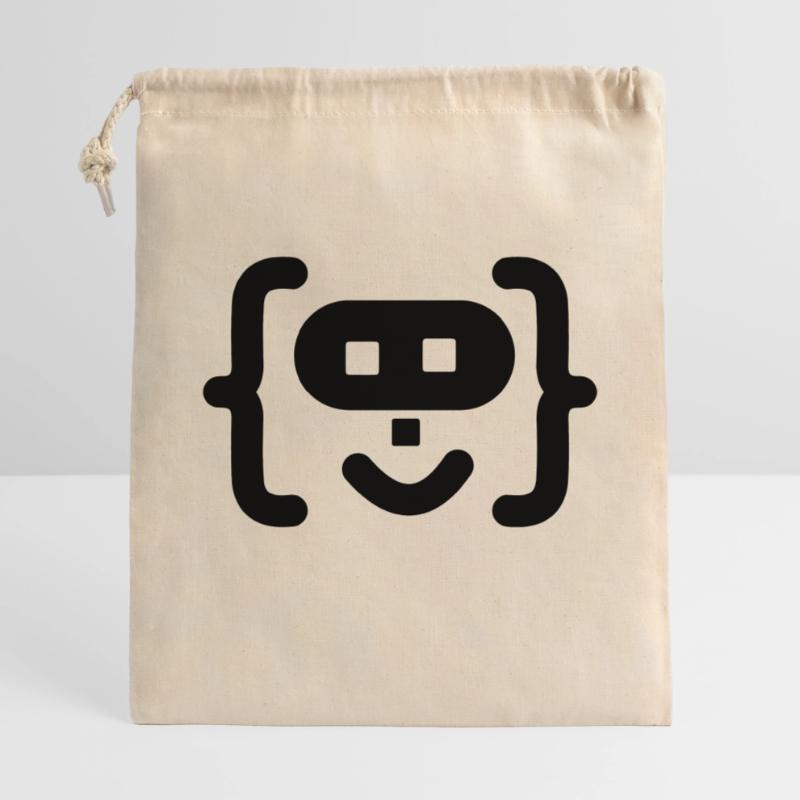 Hacker-Programmierer-Code-Logo Geschenkbeutel aus Baumwolle (40 x 50 cm)
