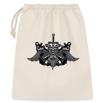 Twin Eagle Crest with Sword - Gift Bag 40 x 50 cm - nature - Front