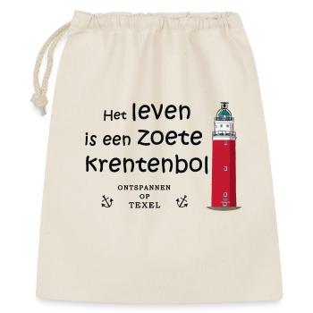Texel, Pays-Bas, Dicton en néerlandais - Sac cadeau 40 x 50 cm - nature - Devant
