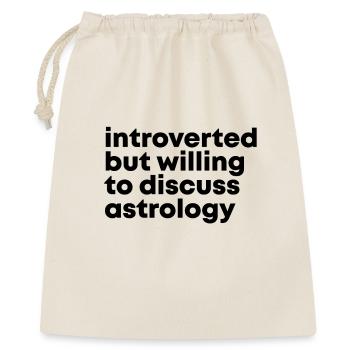 astrologie - Sac cadeau 40 x 50 cm - nature - Devant