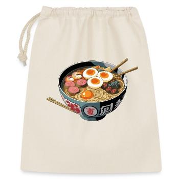 Ramen Bowl Kunstdruck - Geschenkbeutel aus Baumwolle (40 x 50 cm) - Natur - Vorne