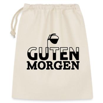 Guten Morgen Kaffee - Geschenkbeutel aus Baumwolle (40 x 50 cm) - Natur - Vorne