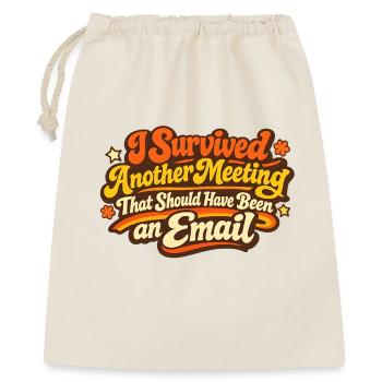 Email Büro Lustige Witzige Sprüche - Geschenkbeutel aus Baumwolle (40 x 50 cm) - Natur - Vorne