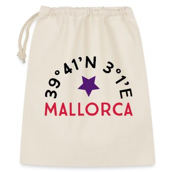 Mallorca - Geschenkbeutel aus Baumwolle (40 x 50 cm) - Natur - Vorne
