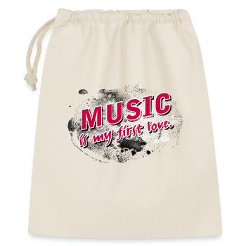 Music is my first love with stormy Background - Gift Bag 40 x 50 cm - nature - Front