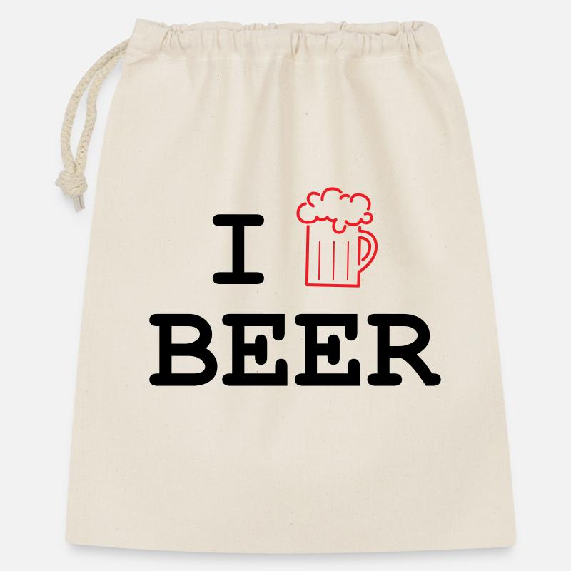 I like beer / Alcohol - Gift Bag 40 x 50 cm - nature