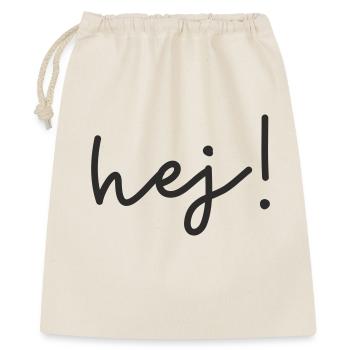 Hej – Scandinavian word design - Gift Bag 40 x 50 cm - nature - Front