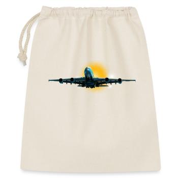 Le plus grand avion de ligne - Sac cadeau 40 x 50 cm - nature - Devant