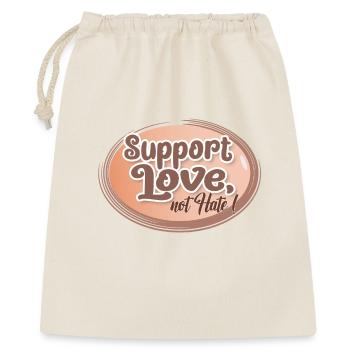 Support Love, Not Hate - Gift Bag 40 x 50 cm - nature - Front