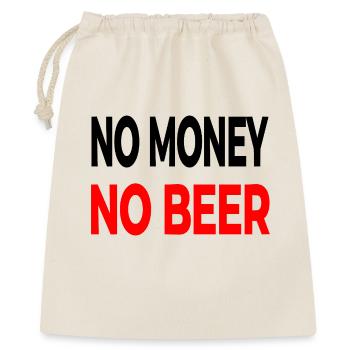 Bier - Geschenkbeutel aus Baumwolle (40 x 50 cm) - Natur - Vorne