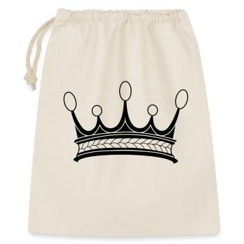 Crown five pearls transparent shadow image - Gift Bag 40 x 50 cm - nature - Front