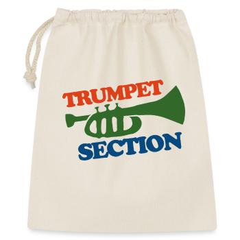 Trompetensektion Logo Tee - Geschenkbeutel aus Baumwolle (40 x 50 cm) - Natur - Vorne