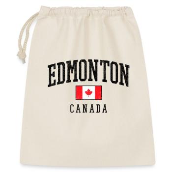 Drapeau d’Edmonton Canada – Look vintage urbain - Sac cadeau 40 x 50 cm - nature - Devant