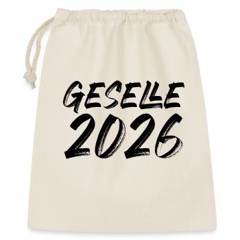 Geselle 2026 - Geschenkbeutel aus Baumwolle (40 x 50 cm) - Natur - Vorne