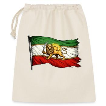 Persien Iran Fahne - Geschenkbeutel aus Baumwolle (40 x 50 cm) - Natur - Vorne
