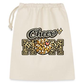 Cheer Mom Leopard Shirt – Muttertagsgeschenk - Geschenkbeutel aus Baumwolle (40 x 50 cm) - Natur - Vorne