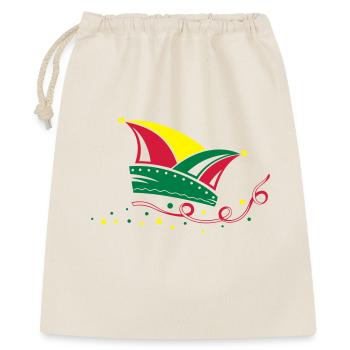 Carnival, jester cap, streamers - Gift Bag 40 x 50 cm - nature - Front