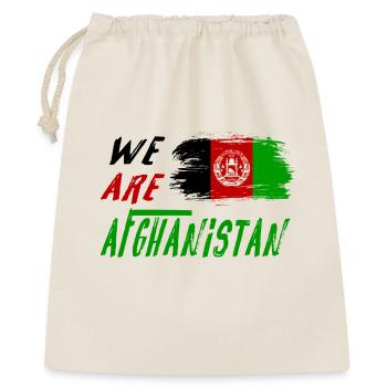 Wir sind Afghanistan - Geschenkbeutel aus Baumwolle (40 x 50 cm) - Natur - Vorne