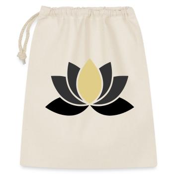  Edle Lotusblume Spa Wellness - Geschenkbeutel aus Baumwolle (40 x 50 cm) - Natur - Vorne