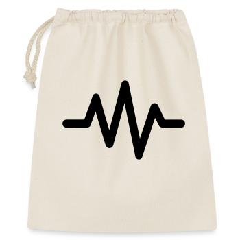 battement de coeur - Sac cadeau 40 x 50 cm - nature - Devant