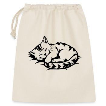sleeping cat black - Gift Bag 40 x 50 cm - nature - Front