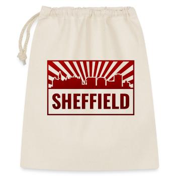 Sheffield Skyline Red Neon - Gift Bag 40 x 50 cm - nature - Front