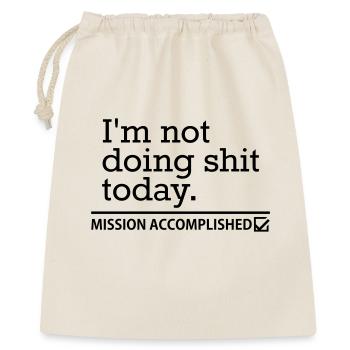 Shit Today – Procrastination Funny Saying Design - Gift Bag 40 x 50 cm - nature - Front