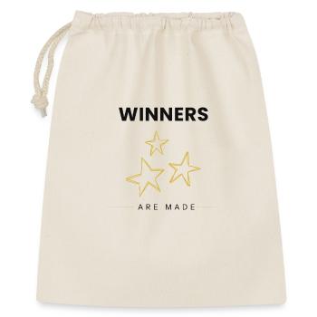 Les gagnants sont réduits à une citation motivationnelle minimale - Sac cadeau 40 x 50 cm - nature - Devant