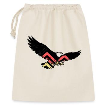 Drapeau des fans d’Adler Allemagne - Sac cadeau 40 x 50 cm - nature - Devant