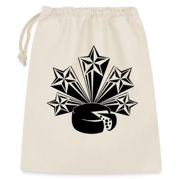 Cheese five radiating stars - Gift Bag 40 x 50 cm - nature - Front