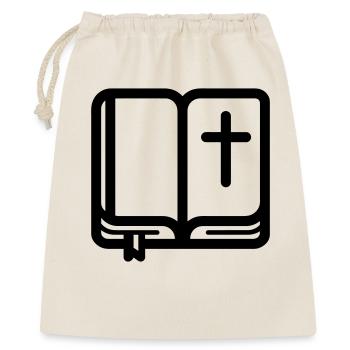 Bibel - Geschenkbeutel aus Baumwolle (40 x 50 cm) - Natur - Vorne