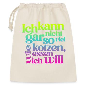 I CAN'T PUKE AS MUCH AS I EAT... - Gift Bag 40 x 50 cm - nature - Front
