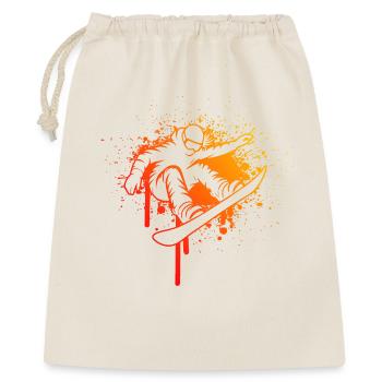 Message clair sur le snowboard pour les femmes - Sac cadeau 40 x 50 cm - nature - Devant