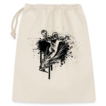 Handball Liebe zum Anziehen für Männer - Geschenkbeutel aus Baumwolle (40 x 50 cm) - Natur - Vorne