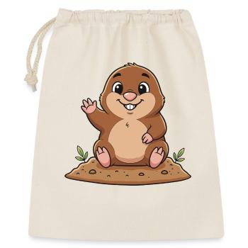 Cheerful Mole - Gift Bag 40 x 50 cm - nature - Front