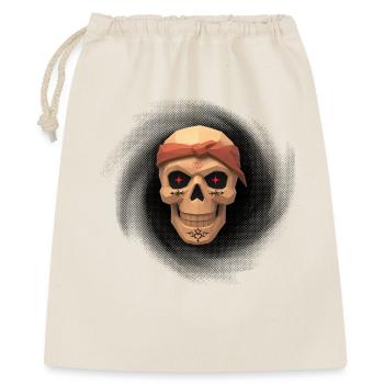 Black Hole Thug Skull T-Shirt-Design. - Geschenkbeutel aus Baumwolle (40 x 50 cm) - Natur - Vorne