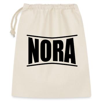 Nora T-Shirt T-Shirt Geschenkidee - Geschenkbeutel aus Baumwolle (40 x 50 cm) - Natur - Vorne