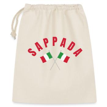 Drapeaux italiens de Sappada - Sac cadeau 40 x 50 cm - nature - Devant