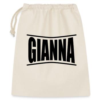 t-shirt Gianna t-shirt idée cadeau - Sac cadeau 40 x 50 cm - nature - Devant