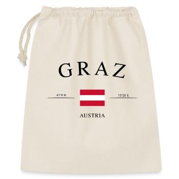 Graz Austria – Holiday Souvenir &amp; Gift - Gift Bag 40 x 50 cm - nature - Front