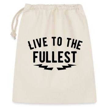 Vivre à fond - Motivation Bold Black - Sac cadeau 40 x 50 cm - nature - Devant