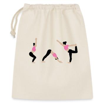 Power yoga in the gym pink - Gift Bag 40 x 50 cm - nature - Front