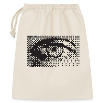 Motif des yeux de pixels de minuit - Sac cadeau 40 x 50 cm - nature - Devant